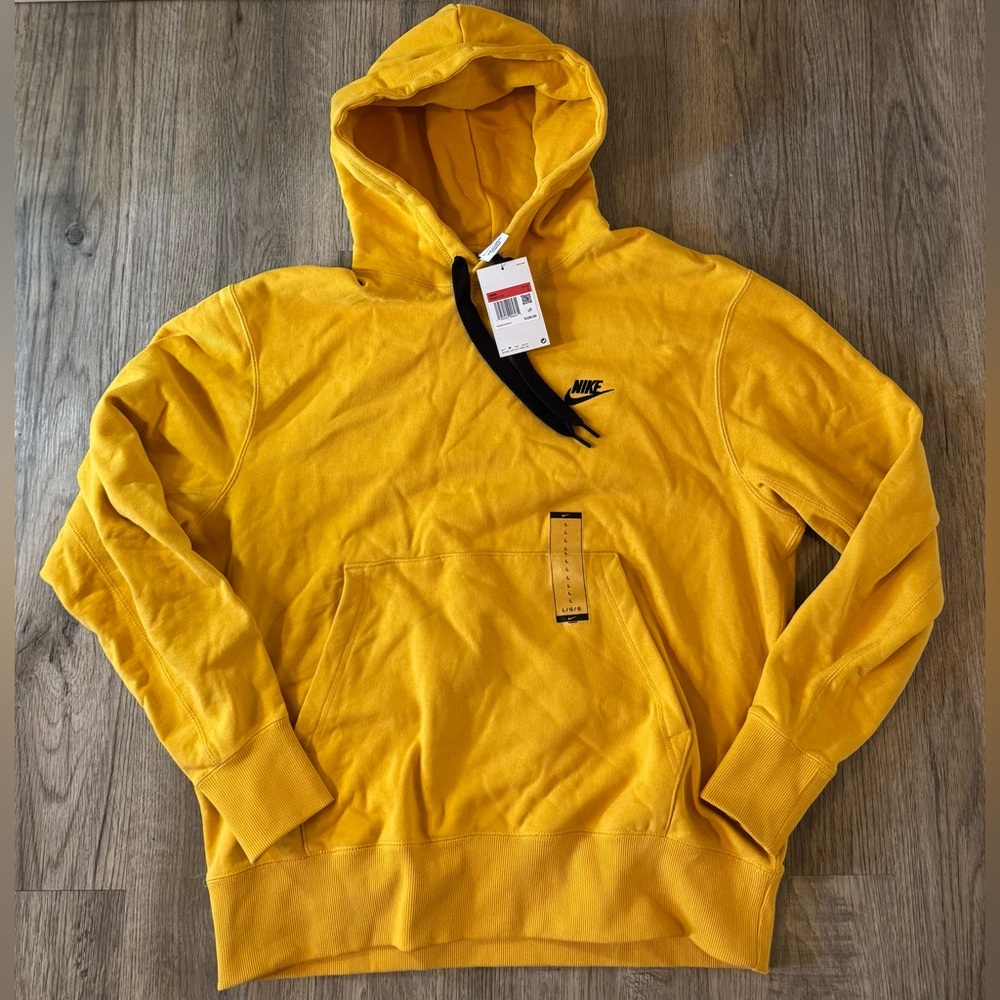 Nike Orange Sweatshirt with Hood and Fleece Material DA0023-713